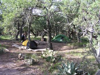 Camp site on South Rim