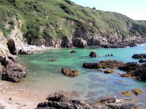 Moulin Huet Bay, Guernsey.